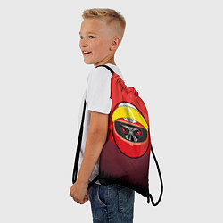 Рюкзак-мешок Горилла в шлеме, цвет: 3D-принт — фото 2