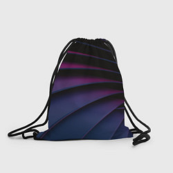 Рюкзак-мешок Спиральные тёмные пластины, цвет: 3D-принт