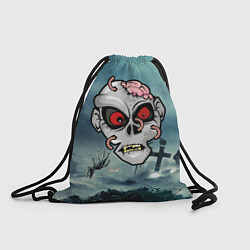 Рюкзак-мешок Череп зомби, цвет: 3D-принт