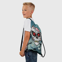 Рюкзак-мешок Череп зомби, цвет: 3D-принт — фото 2