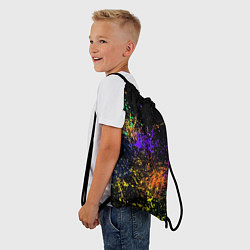 Рюкзак-мешок Абстрактные брызги краски, цвет: 3D-принт — фото 2