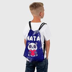 Рюкзак-мешок Ната панда с сердечком, цвет: 3D-принт — фото 2