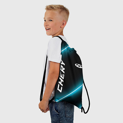 Мешок для обуви Chery неоновые лампы / 3D-принт – фото 3