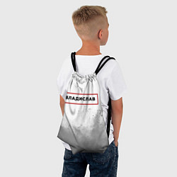 Рюкзак-мешок Владислав - в красной рамке на светлом, цвет: 3D-принт — фото 2