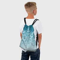 Рюкзак-мешок Резная снежинка, цвет: 3D-принт — фото 2