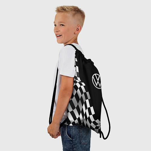 Мешок для обуви Volkswagen racing flag / 3D-принт – фото 3