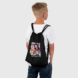 Рюкзак-мешок Клинок, рассекающий демонов чиби герои Танджиро, З, цвет: 3D-принт — фото 2