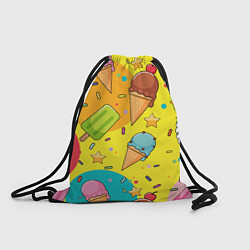 Рюкзак-мешок Мороженое Ice cream, цвет: 3D-принт