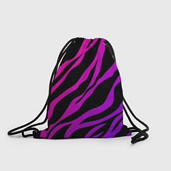 Рюкзак-мешок Неоновый паттерн линии, цвет: 3D-принт