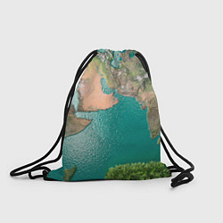 Рюкзак-мешок Карта Земли, цвет: 3D-принт