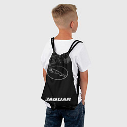 Рюкзак-мешок Jaguar speed шины на темном: символ, надпись, цвет: 3D-принт — фото 2