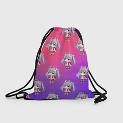 Рюкзак-мешок Узор с Рэнгэ - Деревенская глубинка, цвет: 3D-принт