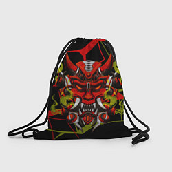 Рюкзак-мешок Голова красного дъявола, цвет: 3D-принт