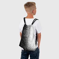 Рюкзак-мешок Брызги красок - Черно-белый, цвет: 3D-принт — фото 2