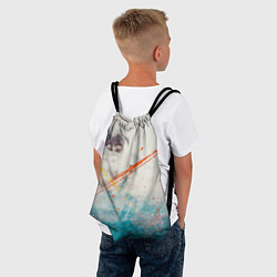 Рюкзак-мешок Абстрактные мазки красок на тенях и тумане, цвет: 3D-принт — фото 2