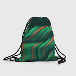 Рюкзак-мешок Абстрактные объёмные полосы, цвет: 3D-принт