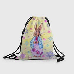 Рюкзак-мешок Винтажный кролик, цвет: 3D-принт