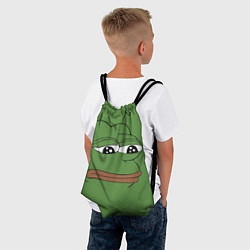 Рюкзак-мешок Лягушонок Pepe грустит, цвет: 3D-принт — фото 2