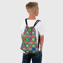Рюкзак-мешок Пиксельный рисунок поп арт, цвет: 3D-принт — фото 2