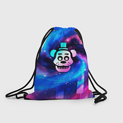 Рюкзак-мешок FNAF неоновый космос, цвет: 3D-принт
