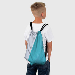 Рюкзак-мешок Абстрактный паттерн из двух цветов - серый и светл, цвет: 3D-принт — фото 2