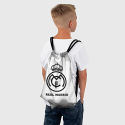 Рюкзак-мешок Real Madrid sport на светлом фоне, цвет: 3D-принт — фото 2