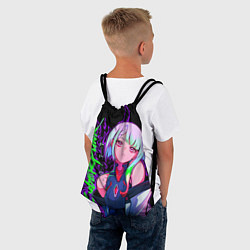 Рюкзак-мешок Люси: Киберпанк, цвет: 3D-принт — фото 2