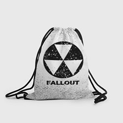Рюкзак-мешок Fallout с потертостями на светлом фоне, цвет: 3D-принт