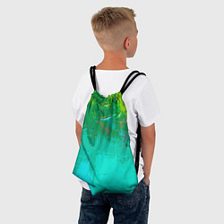 Рюкзак-мешок Абстрактные краски - текстура, цвет: 3D-принт — фото 2