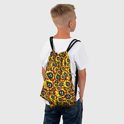 Рюкзак-мешок Serious Sam logo pattern, цвет: 3D-принт — фото 2