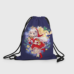 Рюкзак-мешок Новогодняя Паймон - Genshin impact, цвет: 3D-принт