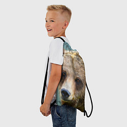 Рюкзак-мешок Русский бурый медведь, цвет: 3D-принт — фото 2