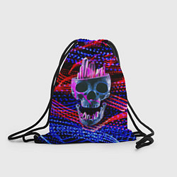 Рюкзак-мешок Черепок с кристаллами в башке, цвет: 3D-принт