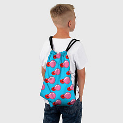 Рюкзак-мешок Губы с жвачкой, цвет: 3D-принт — фото 2