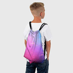 Рюкзак-мешок Звёздное геометрическое небо, цвет: 3D-принт — фото 2