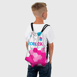 Рюкзак-мешок Roblox neon gradient style: символ сверху, цвет: 3D-принт — фото 2