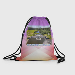 Рюкзак-мешок Нижнеивкино - мост через реку, цвет: 3D-принт