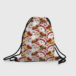 Рюкзак-мешок Новогодний праздник, цвет: 3D-принт