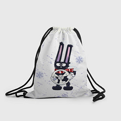 Рюкзак-мешок Черный кролик c рулём, цвет: 3D-принт