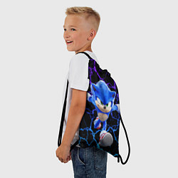 Рюкзак-мешок Sonic неоновый мрамор, цвет: 3D-принт — фото 2