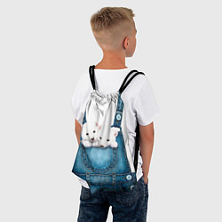 Рюкзак-мешок Медвежата в кармашке, цвет: 3D-принт — фото 2