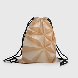 Рюкзак-мешок Бежевые полигональные фигуры, цвет: 3D-принт