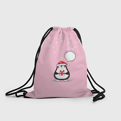 Рюкзак-мешок New year pinguin, цвет: 3D-принт