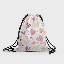 Рюкзак-мешок Hearts world, цвет: 3D-принт