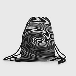 Рюкзак-мешок Black and white abstract pattern, цвет: 3D-принт