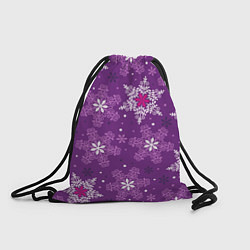 Рюкзак-мешок Violet snow, цвет: 3D-принт