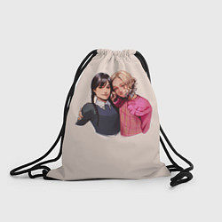 Рюкзак-мешок Уэнсдей: Семейка Аддамс, цвет: 3D-принт