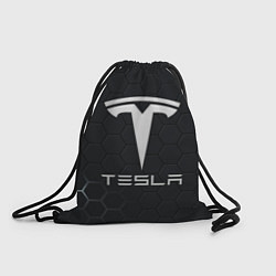 Рюкзак-мешок Tesla логотип - матовое стекло, цвет: 3D-принт