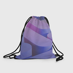 Рюкзак-мешок Абстрактные фиолетовые прямоугольники со скругленн, цвет: 3D-принт