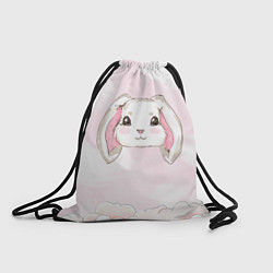 Рюкзак-мешок Милый белый кролик, цвет: 3D-принт